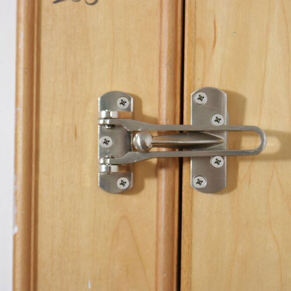 Household Hotel Room Metal Door Guard Clasp Security Padlock Buckle Latch Lock - Picture 5 of 6